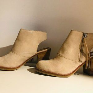 Women's Natural Jentry Open Back Booties by DV